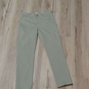 J. Jill Women's Light Olive Straight Leg Jeans